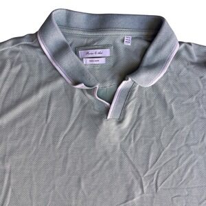 Porter & Ash Mens XL Short‎ Sleeve Polo Shirt Sage Green Modal Blend